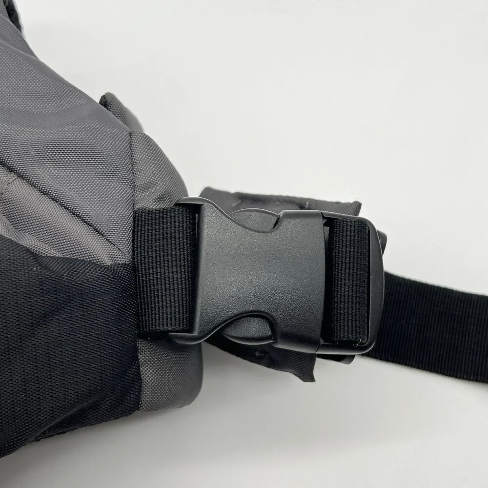 Bum's Pack Black/Gray Dog Backpack Size Large Saddlebag Camping Hiking Harness